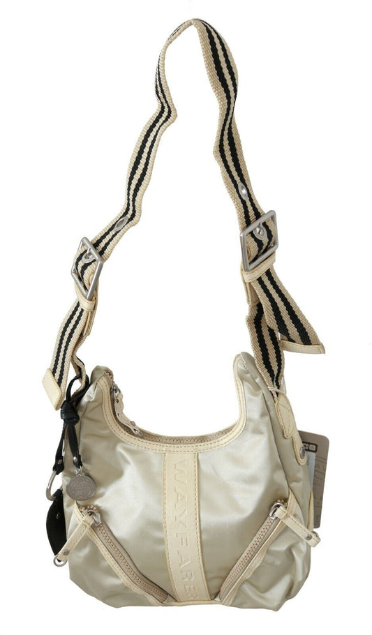  - Chic White Fabric Shoulder Bag - Perfect for Any Occasion