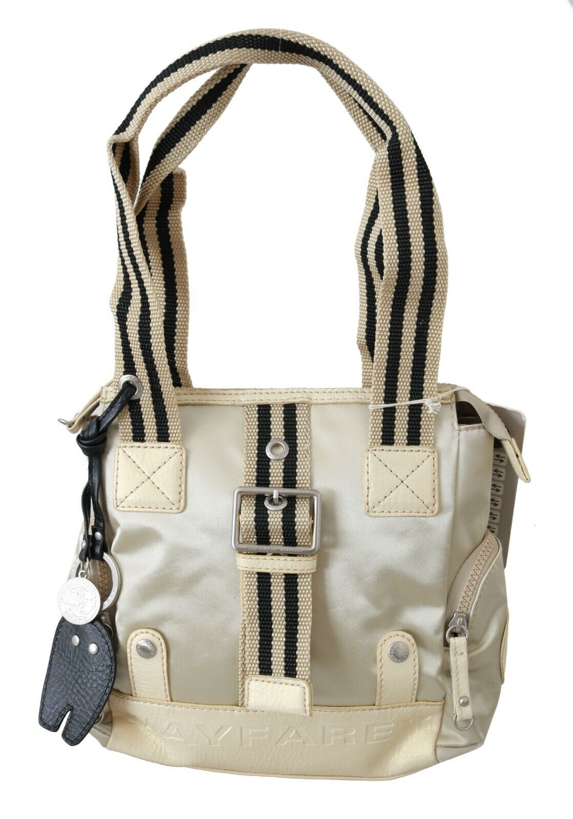  - Chic Beige Fabric Handbag