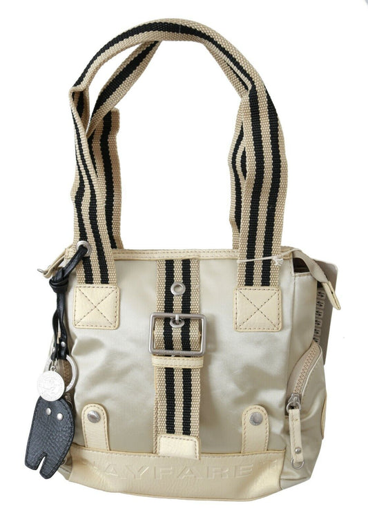  - Chic Beige Fabric Handbag