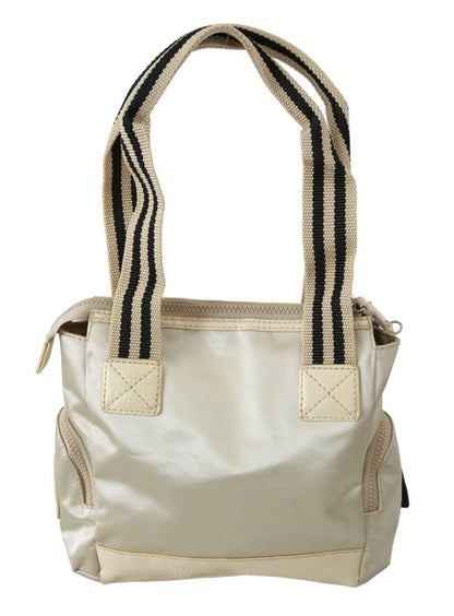  - Chic Beige Fabric Handbag