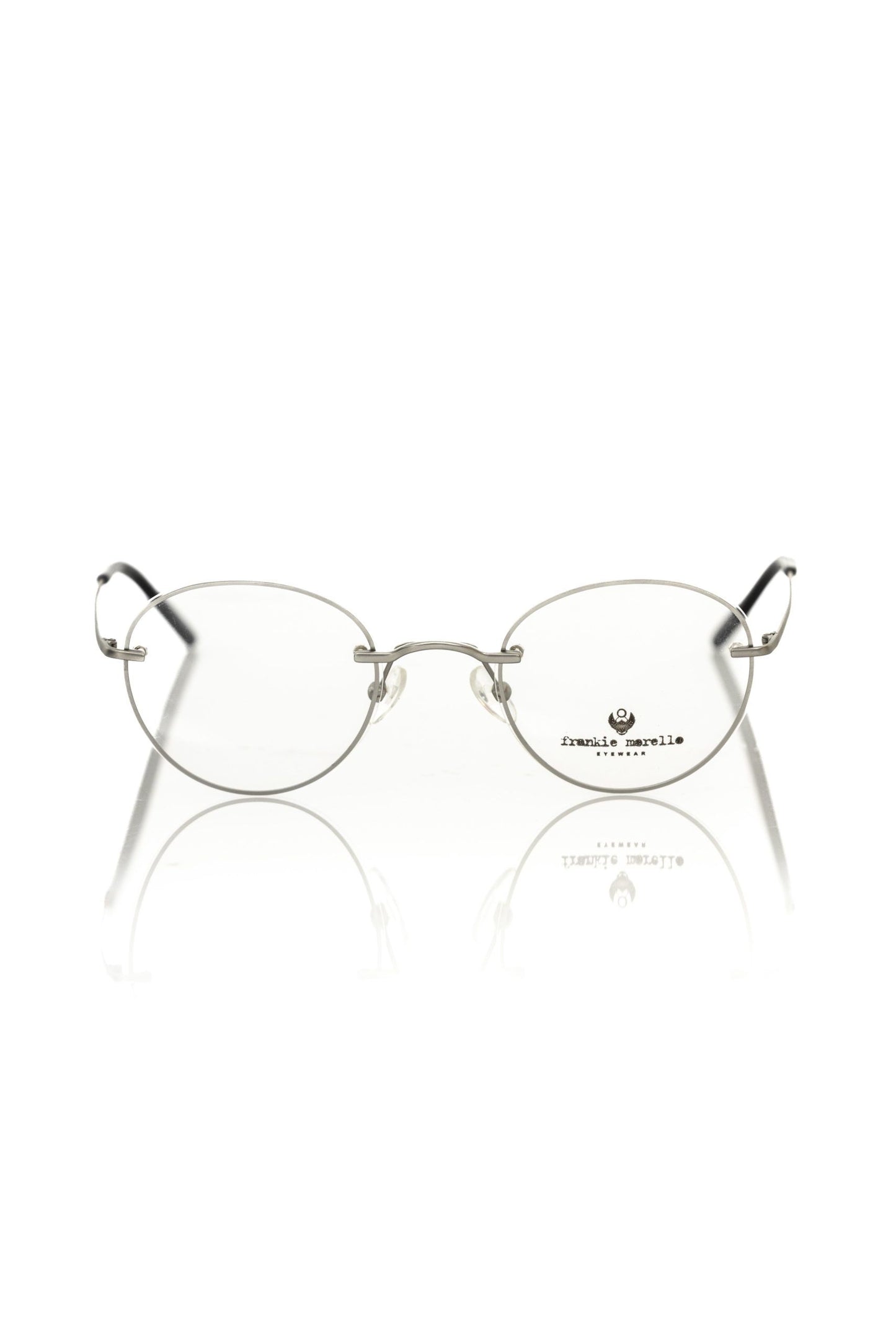 Silver Metallic Unisex Eyeglass Frame - The Luxe Alliance