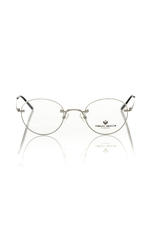 Silver Metallic Unisex Eyeglass Frame - The Luxe Alliance