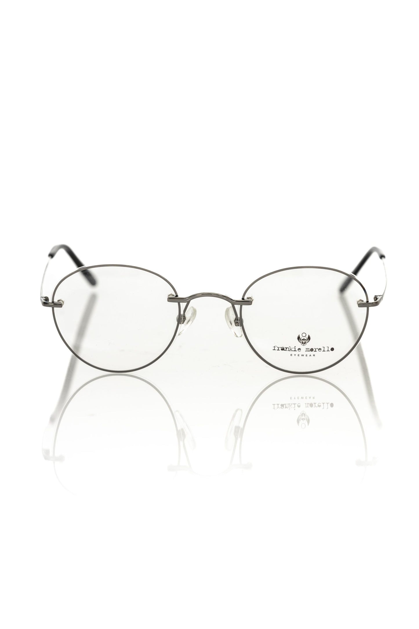 Gray Metallic Unisex Eyeglass Frame - The Luxe Alliance