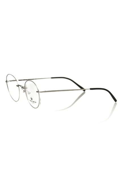 Silver Metallic Unisex Eyeglass Frame - The Luxe Alliance