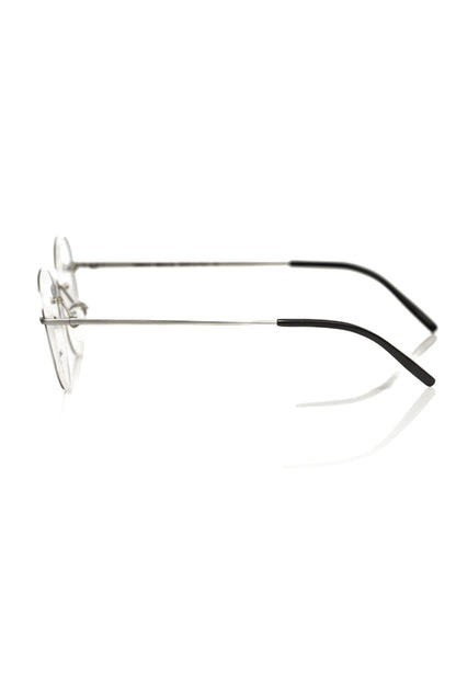 Silver Metallic Unisex Eyeglass Frame - The Luxe Alliance