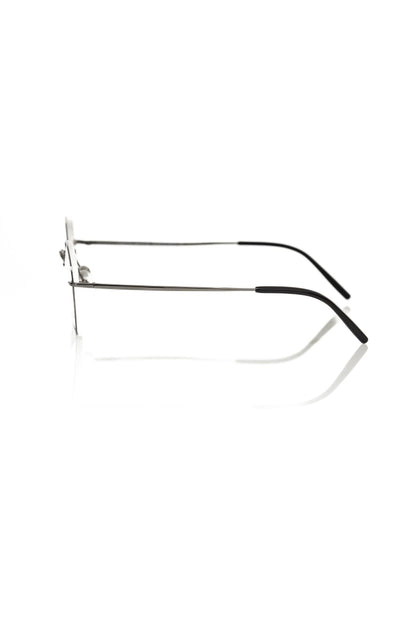Gray Metallic Unisex Eyeglass Frame - The Luxe Alliance