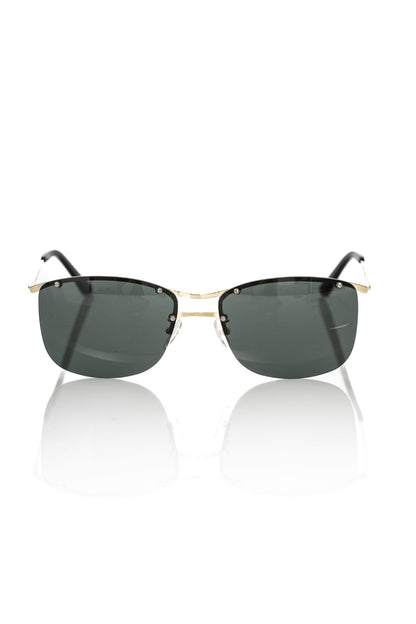  - Black Metallic Fiber Men Sunglass