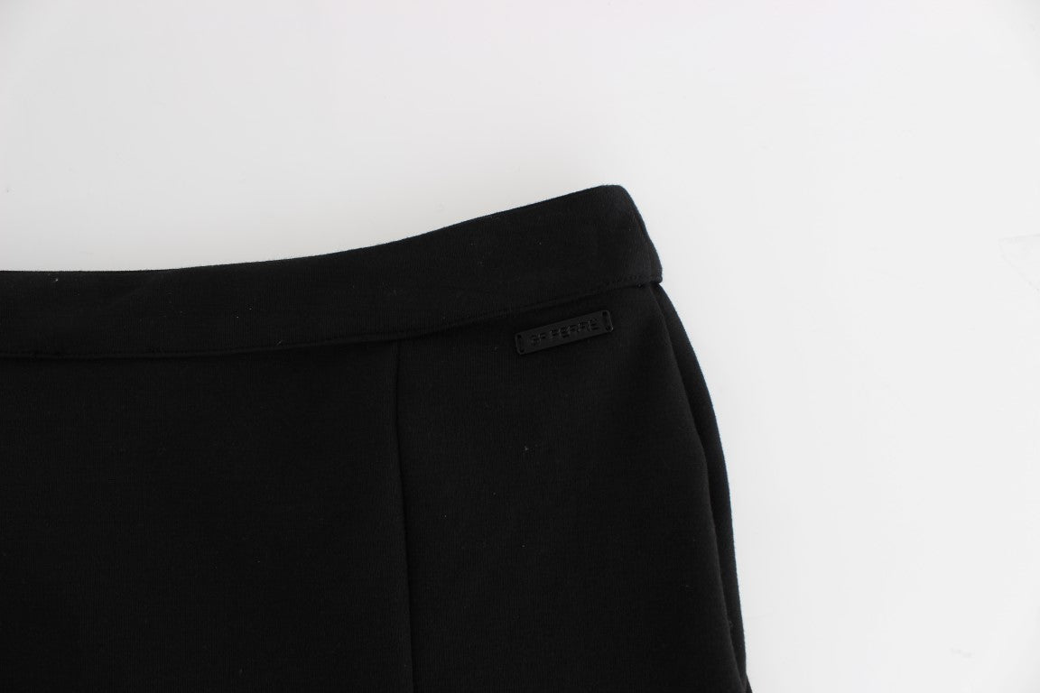  - Chic Black Pencil Skirt Knee Length with Side Zip