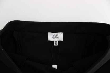  - Chic Black Pencil Skirt Knee Length with Side Zip