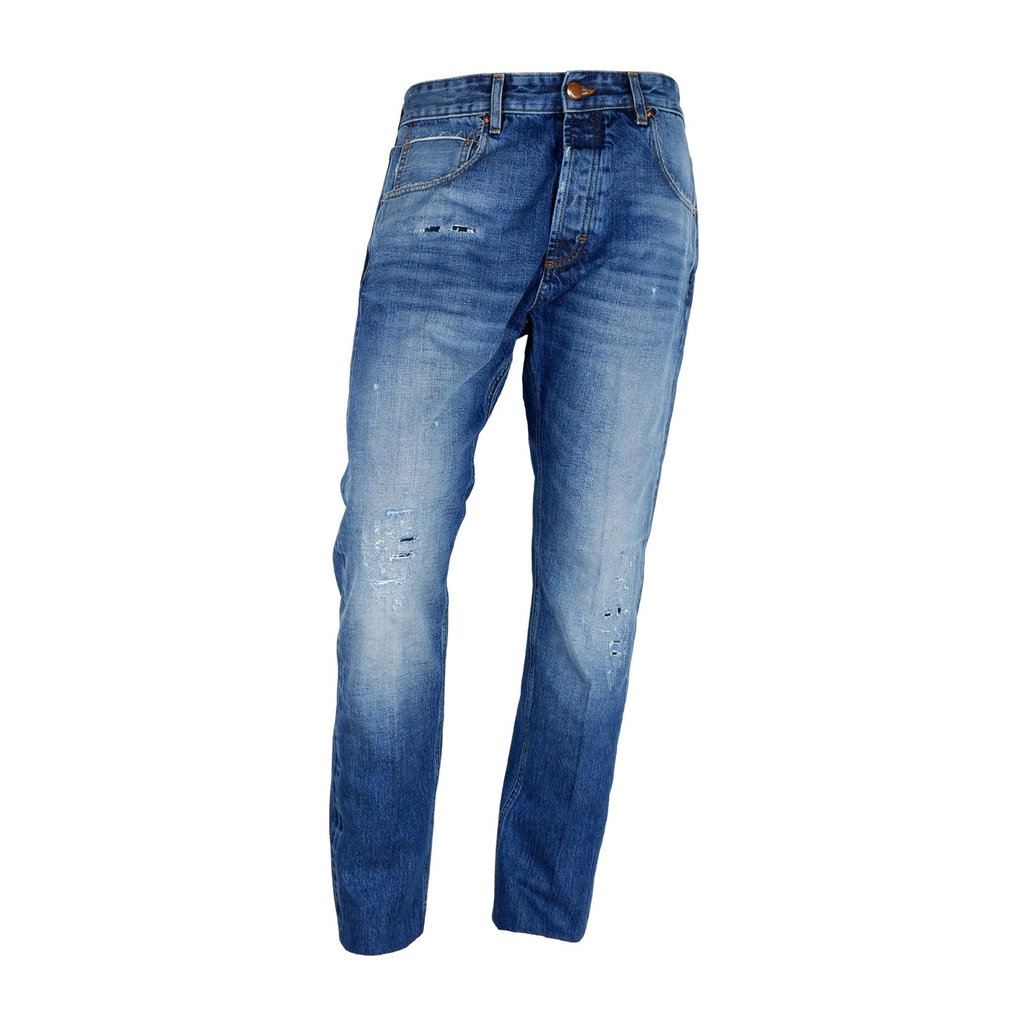  - Chic Medium Wash Men's Cotton Jeans