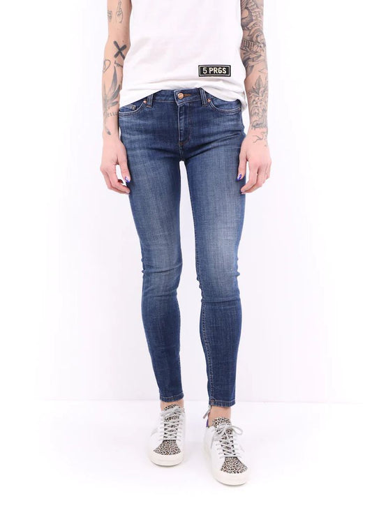  - Blue Cotton Women Jeans