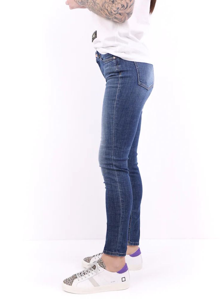  - Blue Cotton Women Jeans