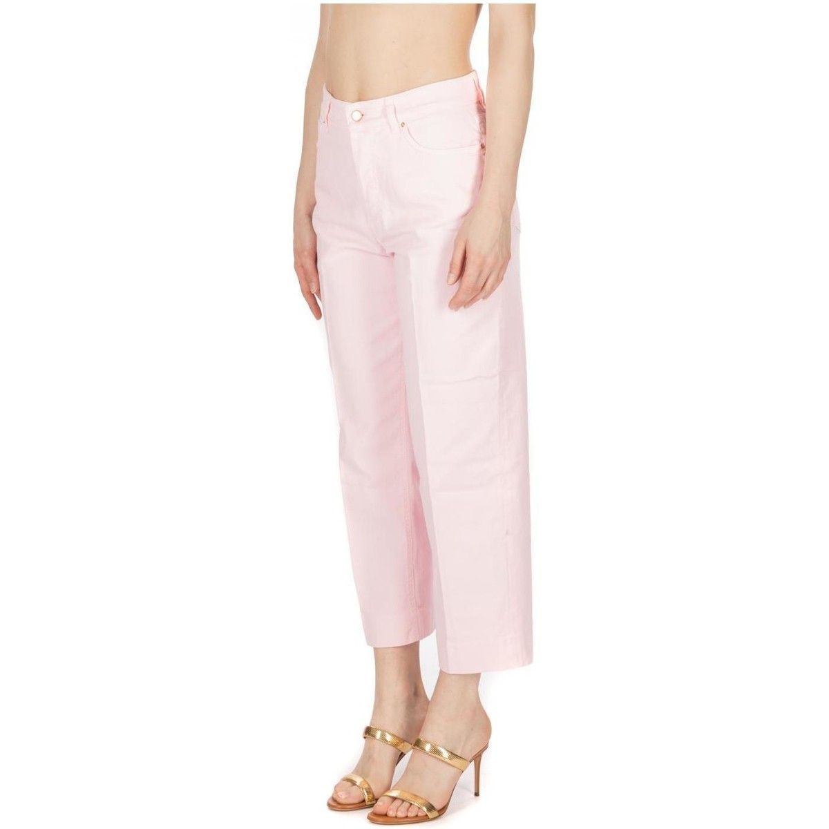  - Pink Cotton Women Jeans