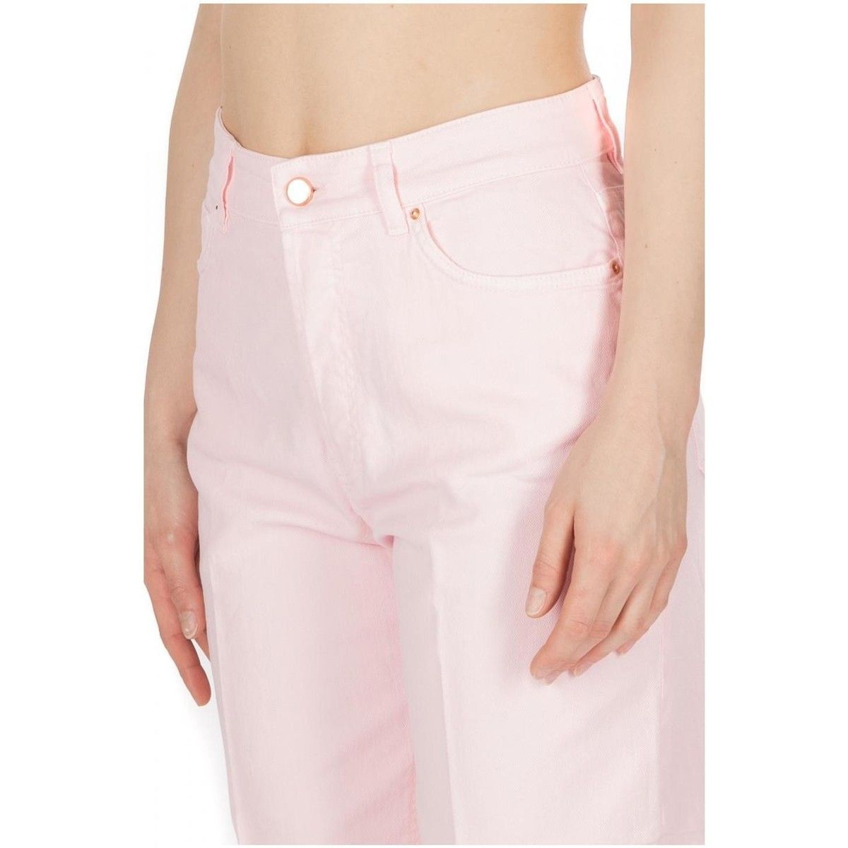  - Pink Cotton Women Jeans