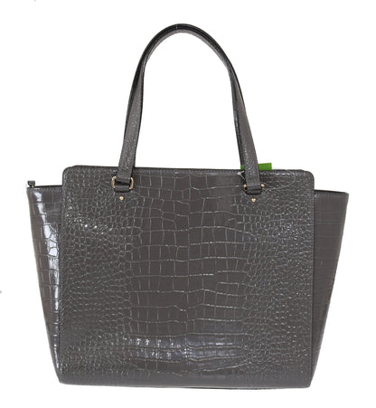  - Chic Elissa Gray Leather Handbag