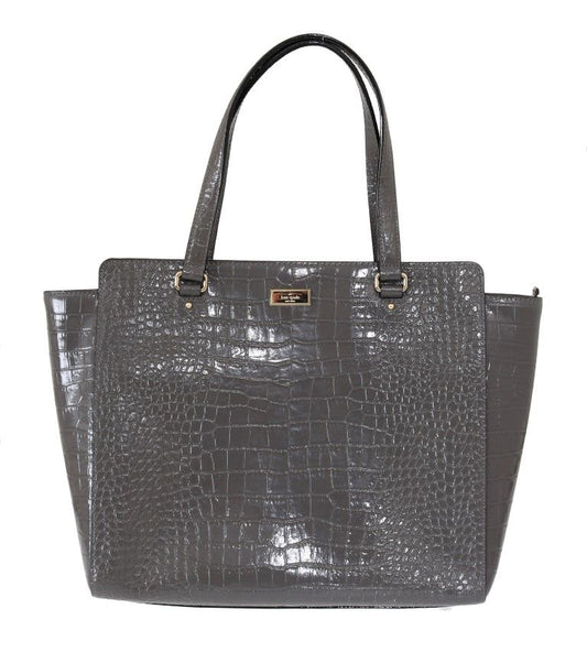  - Chic Elissa Gray Leather Handbag