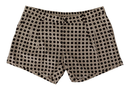  - Elegant Polka Dot Cotton Shorts