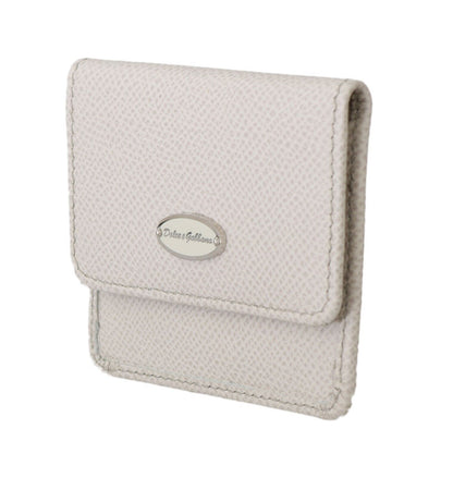  - Chic White Leather Wallet