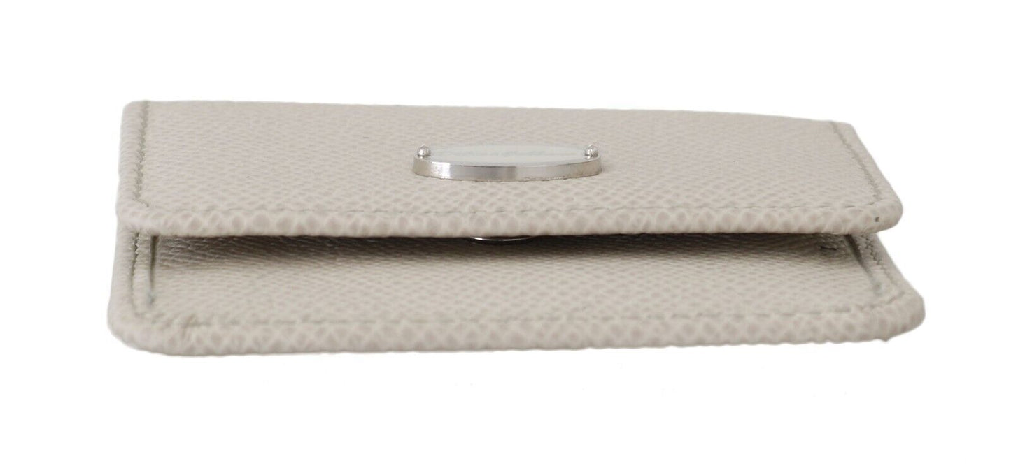  - Chic White Leather Wallet