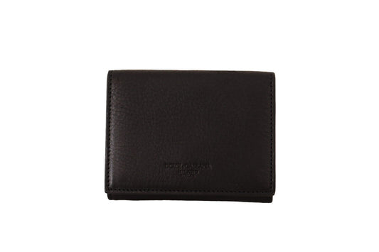  - Elegant Black Leather Trifold Multi Kit