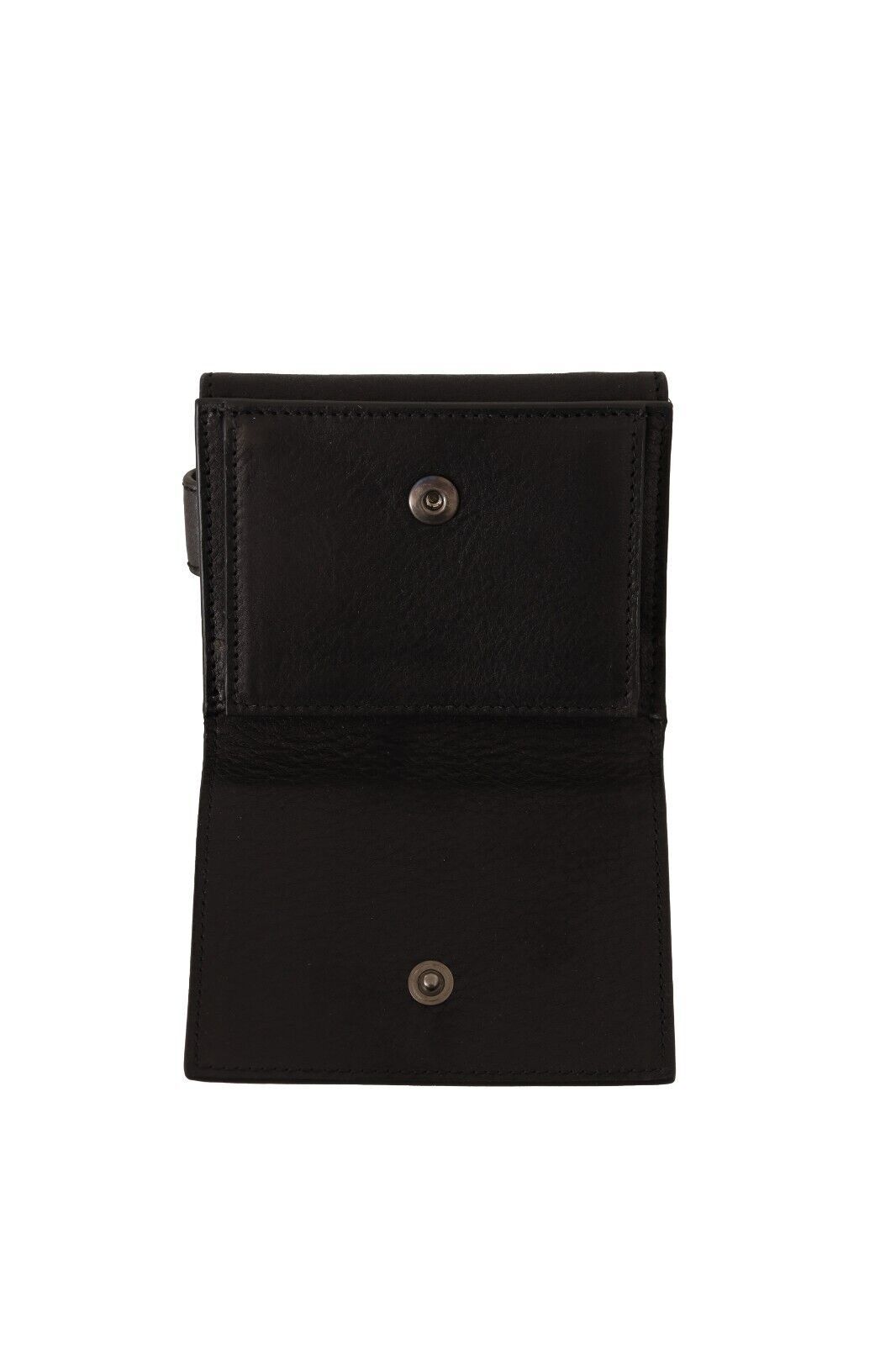  - Elegant Black Leather Trifold Multi Kit