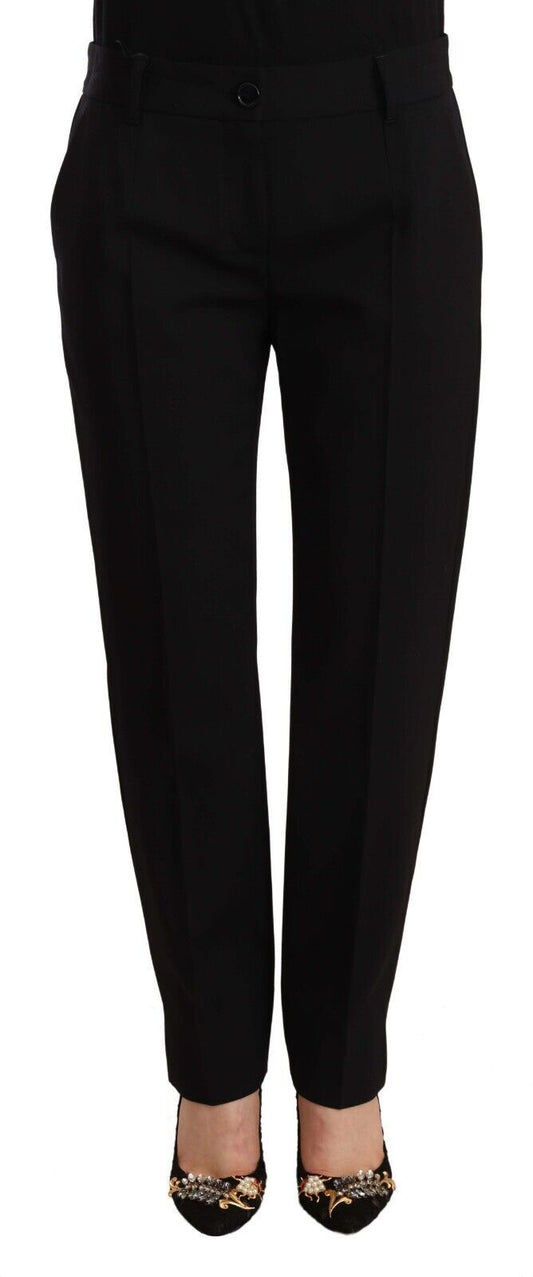  - Elegant Tailored Wool Blend Trousers