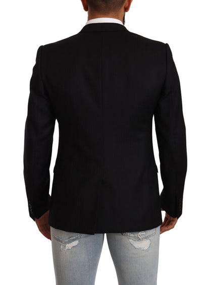  - Exclusive Black Virgin Wool Blazer