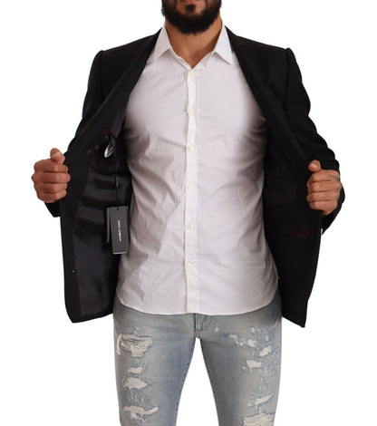  - Exclusive Black Virgin Wool Blazer