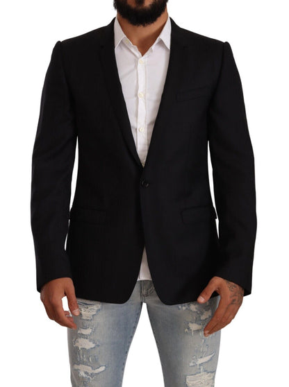  - Exclusive Black Virgin Wool Blazer