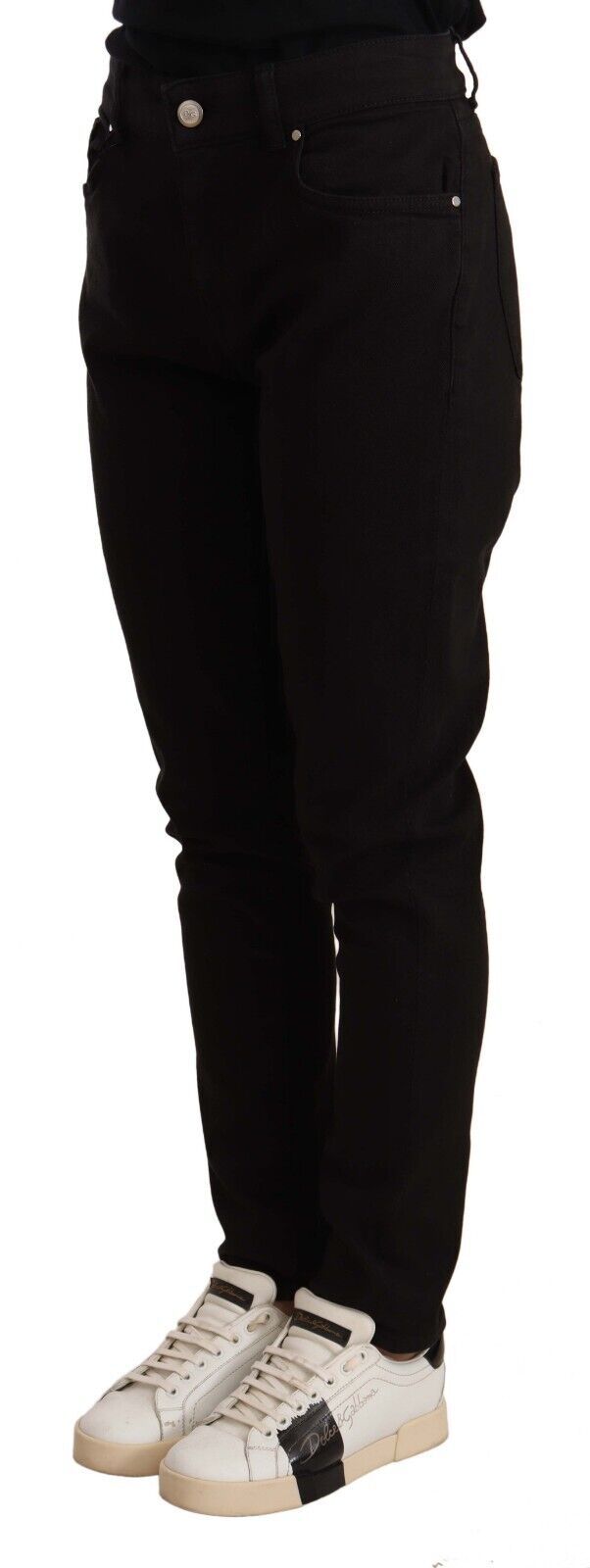 - Elegant Slim-Fit Black Skinny Jeans