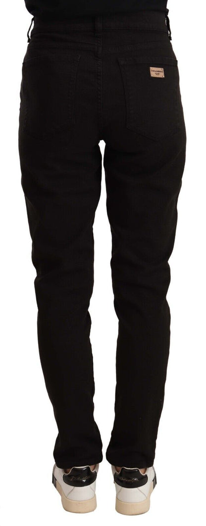  - Elegant Slim-Fit Black Skinny Jeans