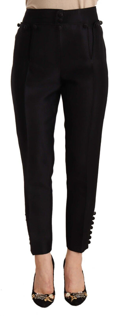  - Chic High-Waist Cropped Trousers