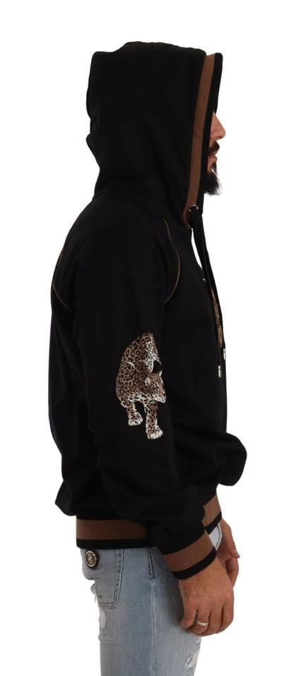  - Chic Leopard Motive Hooded Sweater