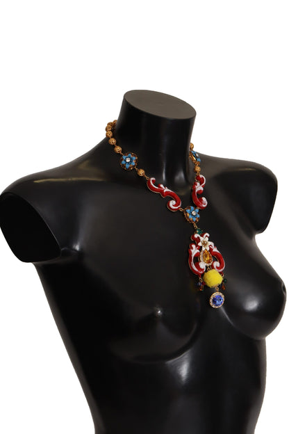  - Multicolor Crystal Statement Necklace