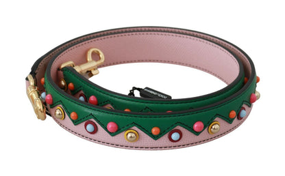  - Elegant Multicolor Leather Shoulder Strap