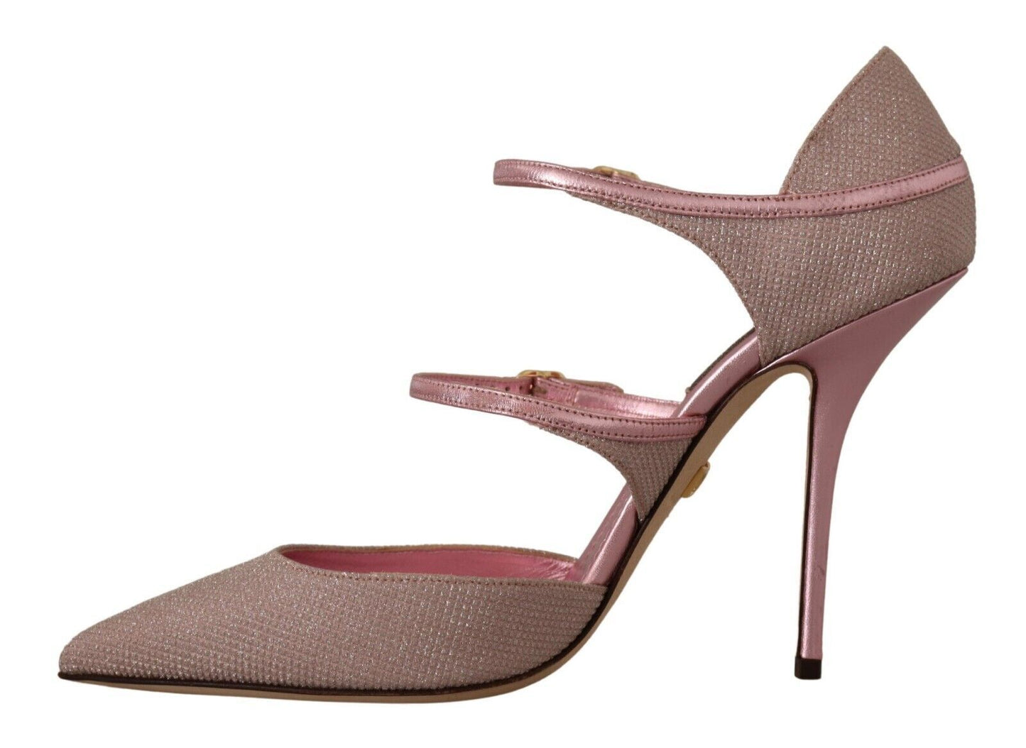  - Pink Glitter High Heel Sandals