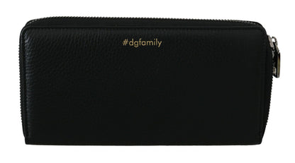  - Elegant Black Leather Continental Wallet