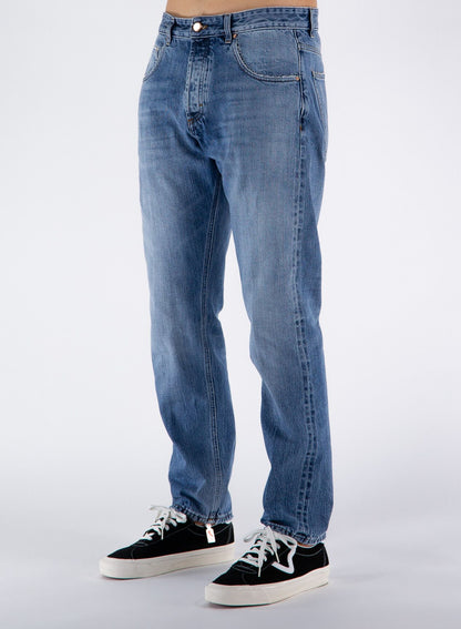  - Elegant Medium Wash Men's Cotton Jeans