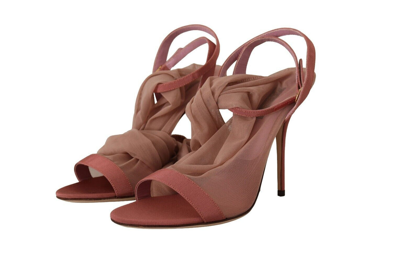  - Elegant Pink Ankle Strap Heels Sandals