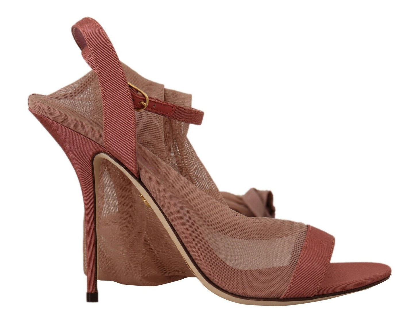  - Elegant Pink Ankle Strap Heels Sandals