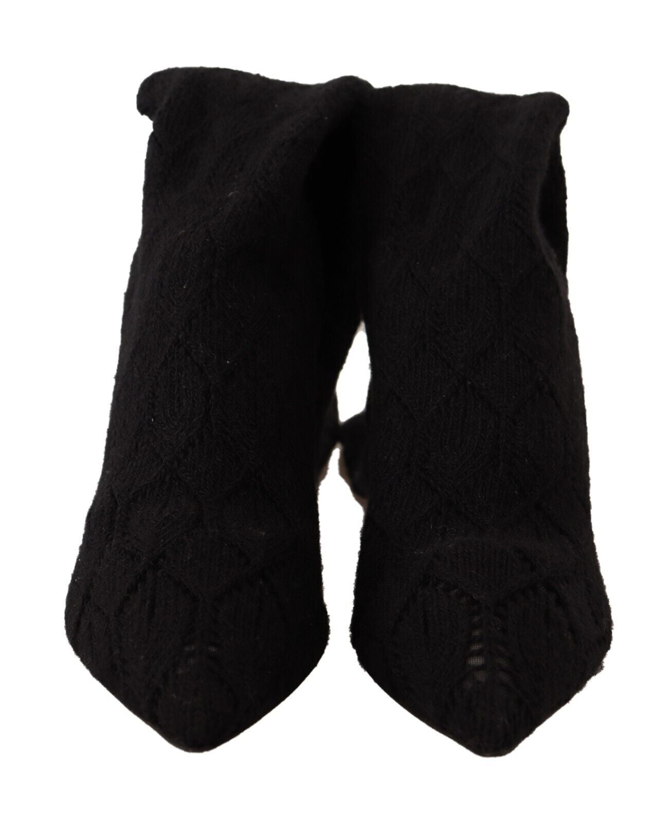  - Elegant Black Stretch Socks Boots