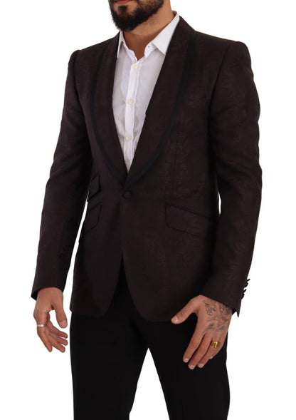  - Sicilian Elegance Single-Breasted Blazer