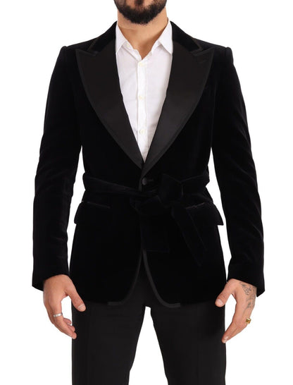  - Elegant Single Breasted Velvet Blazer