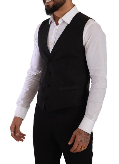  - Sicilia Slim Fit Black Suit Ensemble