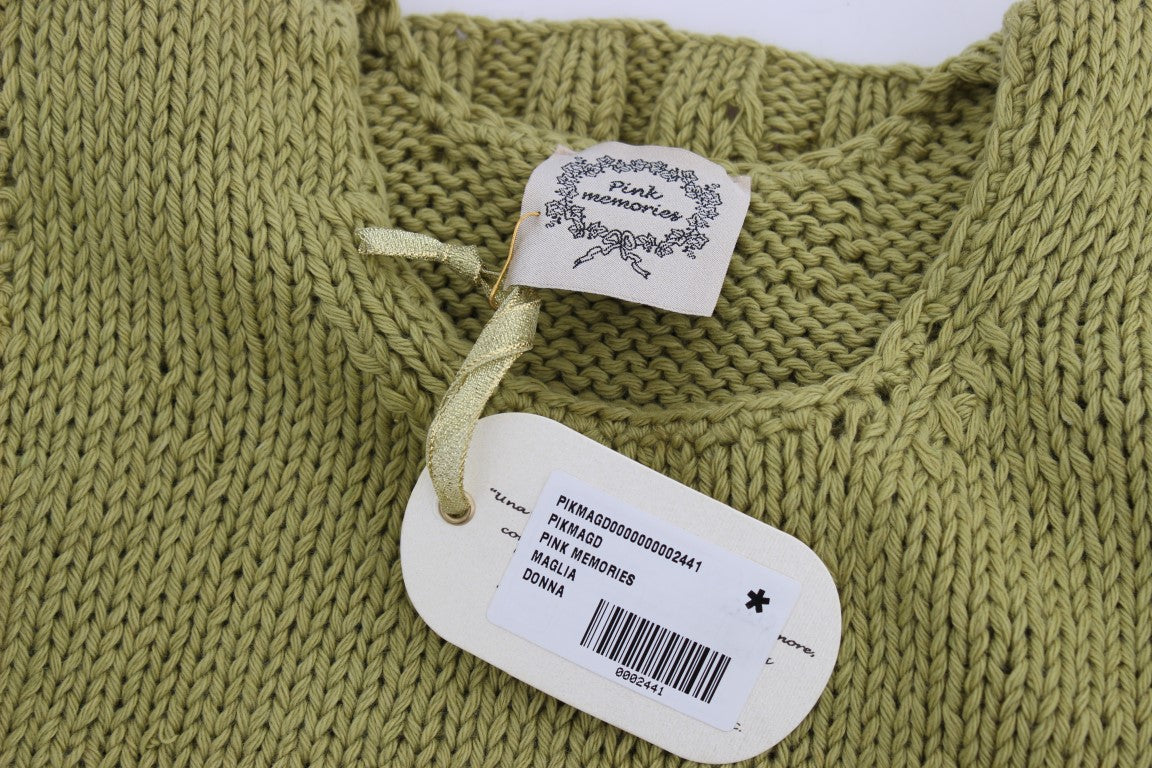  - Chic Green Knitted Sleeveless Vest Sweater