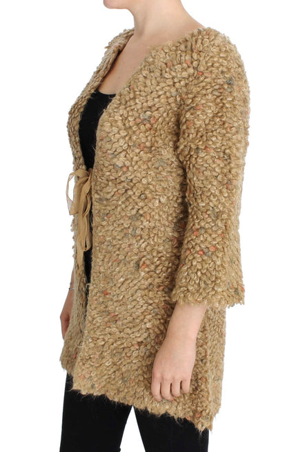  - Elegant Beige Sweatercoat Cape