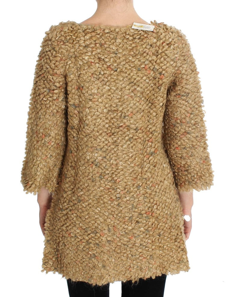  - Elegant Beige Sweatercoat Cape