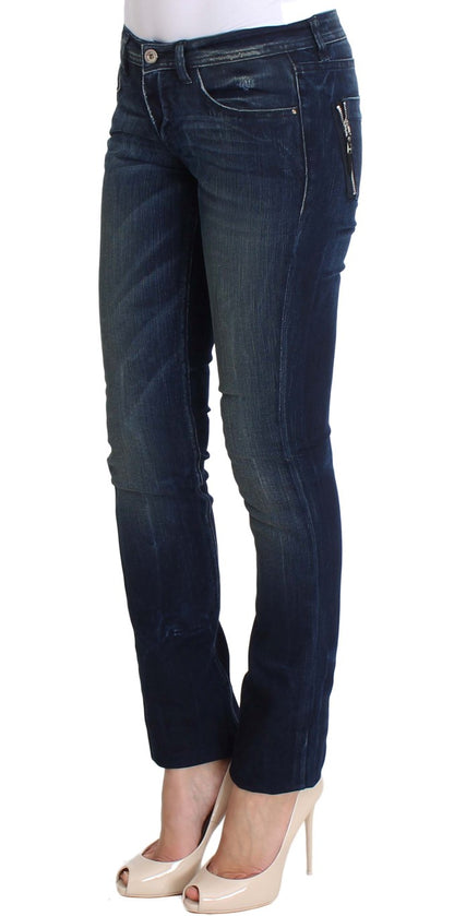  - Chic Slim Fit Skinny Blue Jeans