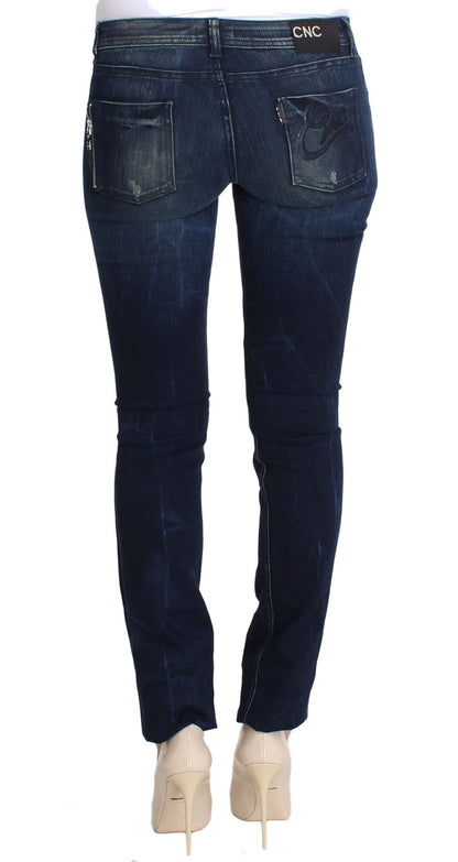  - Chic Slim Fit Skinny Blue Jeans