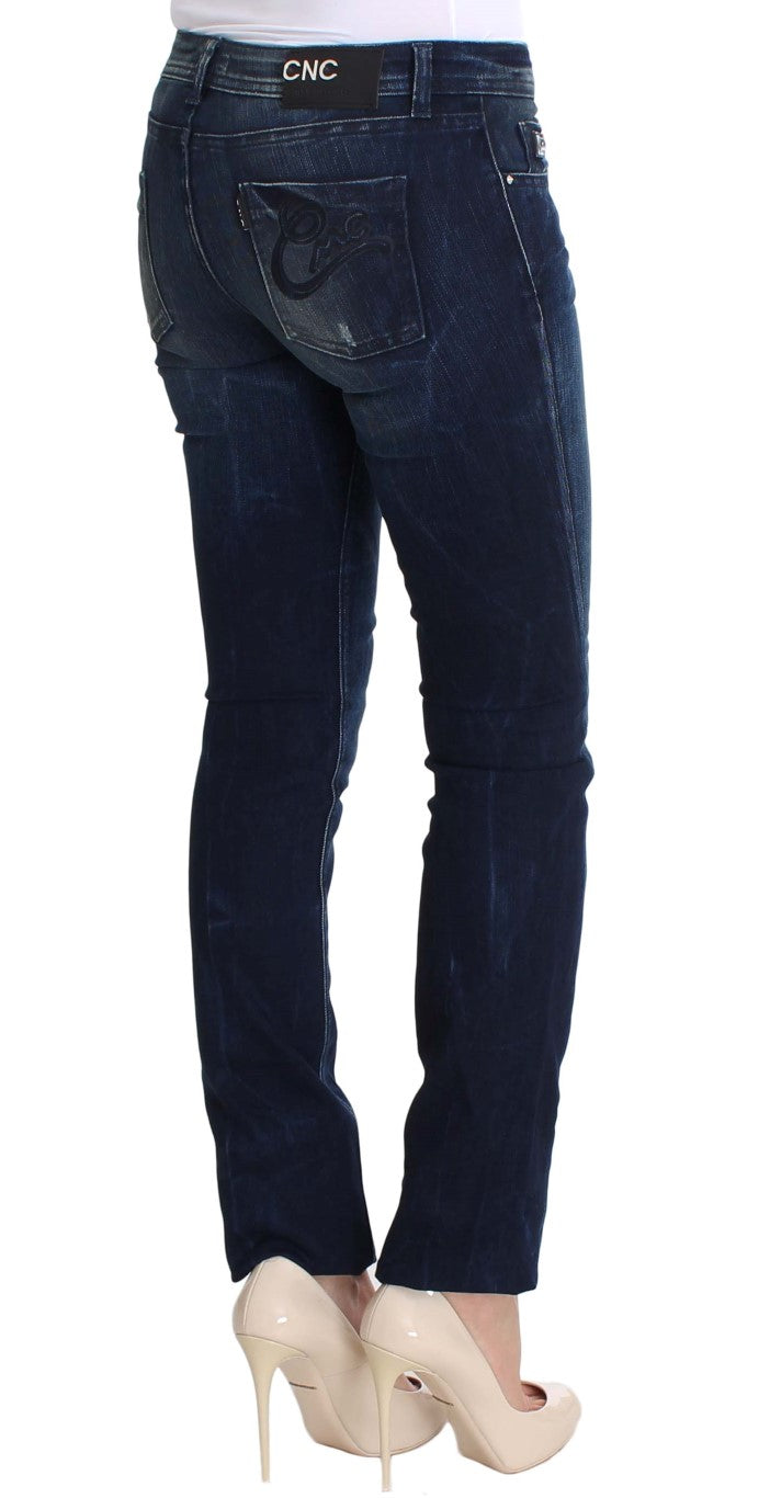  - Chic Slim Fit Skinny Blue Jeans